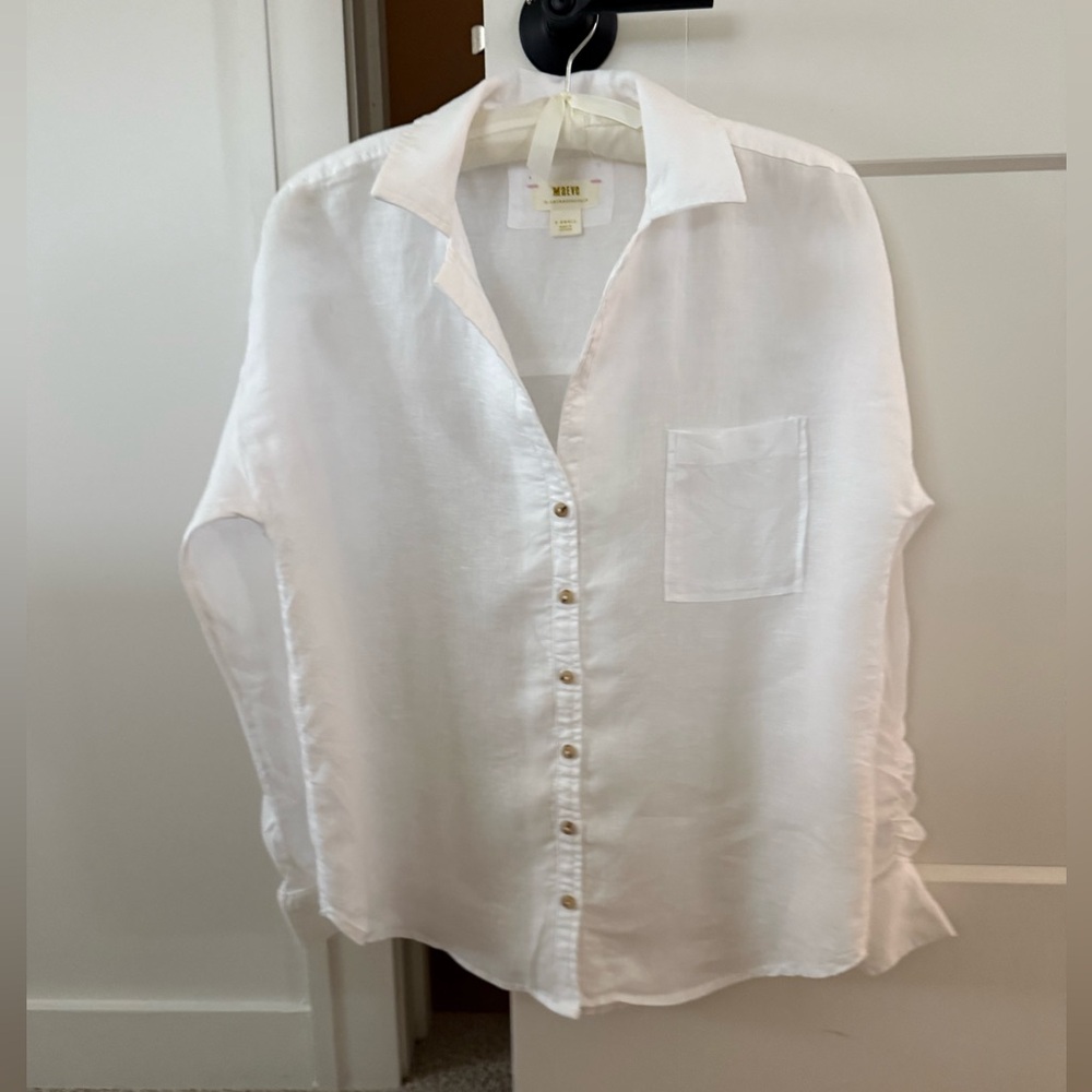 Maeve Women’s Linen Button up Shirt